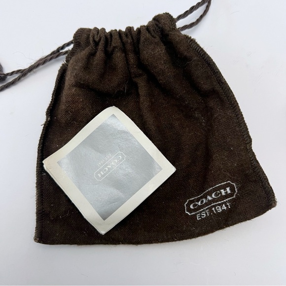 COACH Multicolor Enamel Purse Handbag Design Hinged Bracelet Silvertone - Picture 16 of 16